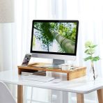 Hommy Aydın Ahşap Monitor ve Laptop Standı - Y: 9 cm D: 40 cm G: 70 cm - Meşe