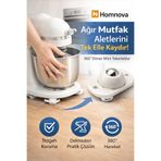 Homnova 360° Döner Yapıştırmalı Mini Tekerlek Mobilya & Mutfak Aleti Taşıyıcı 4’lü Set