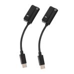 Homoyoyo 1 Takım 2 Adet Adaptör type-c şarj aleti akılı telefon kulaklığı mobiltelefon USB dönüştürücü papağan çıkıntısı USB ses kablosu Kompakt kulaklık dönüştürücü Harici Ses Hattı tpe