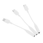 Homoyoyo 3 Parça Adaptör kablosu USB cden 3.5e adaptör ses jakı adaptörüne USB c type c dönüştürücü çevirici type c ses jakına USB c usb-c - kulaklık jakı adaptörü sayı Ses Hattı s20 tpe