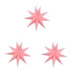 Homoyoyo 3 Parça beş köşeli yıldız abajur avize tonları oturma odası aydınlatması dekor lamba gölgesi kağıt fener yıldızı lamba aksesuarları gölge pentagram tavan kolye süslemek avize gölge