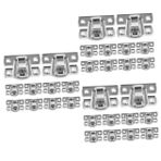 Homoyoyo 30 Kutu Ahşap Kutu Ambalaj Çile Tokaları Küçük Mandal Metal Çile Mandalı Hediye Kutuları Toka Çile Mandalı Toka Çile Kilitli Dolap Mini Çile Mandalı Metal Çile Toka Kabine