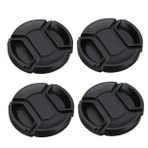 Homoyoyo 4 Adet kamera lens kapağı 62 mm lens kapağı objektif kapağı fotoğraf makinesi lens kamera lensi SLR kamera başlığı Hiçbir kelime kamera merceği plastik