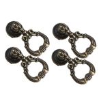 Homoyoyo 4 gardırop kolye kolu açılan kapı kolu retro dolap kulpu dekoru çekmece çeker kabine topuzu eski sap Antik büfe tuvalet masası süslemek düğme Çinko Alaşım