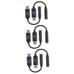 Homoyoyo 6 Adet Ses Adaptörü C Usb Kablosu Tip-c Kulaklık Adaptörü Kulaklık Adaptörü Tipi-c Tip-c Kulaklık Adaptör Kablosu Tip-c Adaptörü Ses Jak Adaptörü Cep Telefonu Tpu Dönüştürücü