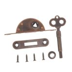 Homoyoyo Dolap Kilitleri 1 Takım Yarım daire bronz kilit antika dolap kilidi anahtarlı vintage dolap kilidi dolap için kilit anahtarlı çekmeceler için masa kilitleri kapı kilidi ütü