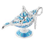 Homoyoyo Sihirli Lamba Dekorasyonu Salas De Casa Için Decoraciones Dsktop Lamba Süsleme Masa Lambası Dekor Metal Lamba Heykeli Arap Kostüm ışığı Pervane ışıkları Yemek Masası Çinko Alaşım