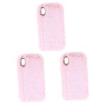 Homoyoyo Telefon Kabuğu 3 Adet Kılıf Telefon Kılıfı Tüy Yumağı Cep Telefonu Xs Telefon Kılıfı Telefon Kabuk Rex Tavşan Kürk Peluş Telefon Kapağı Peluş Kabuk Kışlık Telefon Kılıfı