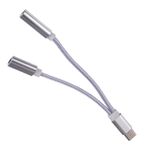 Homoyoyo typec kulaklık şarj adaptörü type-c kulaklık dönüştürücü Tip-C kulaklık adaptörü kulak tomurcukları stereo kulaklık adaptörü kriko kulaklık tipi c adaptörü şarjlı kulaklık adaptörü
