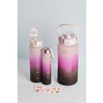 Homprime Misale Motivasyonel 3'lü Su Matarası Suluk 2lt 900ml 300ml Tritan Sporcu Matara