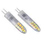 HOMSFOU 10 Parça Lamba Boncukları Kolye Ampul Kısılabilir Ampul Gün ışığı Beyaz Ampul Kapsül Ampul Iki Pimli Taban Lambası Ampul Soğuk Beyaz Tuz Lambası Ampulü G4 Pp Led Mikrodalga