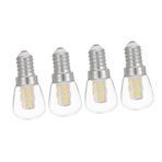 HOMSFOU 4 Adet 3w mikrodalga ampul e14 ampul e14 baz ampul cihaz ampulü buzdolabı ampulü LED ampul neden olmuş avize fırın akkor lamba e12 buzdolabı ışığı Bardak