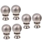 HOMSFOU 6 Adet Boynuz Çerçeve Dekoratif Kafa Masa Lambası Gölge Avize Abajur Şapkası Eski Abajur Antika Topuzlar Diy Aydınlatma Aksesuarları Lamba Kabı Çinko Alaşım Golf Zemin Lambası