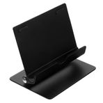 HOMSFOU Katlanır tablet standı telefon tutacağı laptop standı leptop standı Ayarlanabilir stand masa için cep telefonu standı dizüstü bilgisayar standı alüminyum alaşım Black