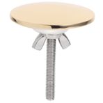 HOMSFOU Musluk Fişi Delik Kapağı Havza Mutfak Musluk Deliği Kapağı Serum Şişesi Boş Siyah Paslanmaz Çelik Lavabo Küvet Tıpa Lavabo Tıpası Mutfak Lavabo Fişi Prenses Metal Çinko Alaşım