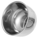 HOMSFOU Sakal Fırçası Kabı Saç Boyası Kasesi Erkekler Için Tıraş Kasesi Tıraş Sabunu Kabı Metal Tıraş Kabı Metal Kase Tıraş Adam Ölü Cilt Dosyası 304# Çelik Paslanmaz Çelik