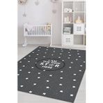 Homshtag Buranın Yeni Starı Gri Renkli Çocuk Odası Halısı Minimal Çocuk Halısı Bebek Temalı Halı Çok Renkli
