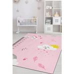 Homshtag Kızım Büyüyor Metreli Pembe Renkli Çocuk Odası Halısı Minimal Çocuk Halıs Bebek Temalı Halı Çok Renkli