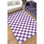 Homshtag Minimalist Damalı Pembe Beyaz Halı Kareli Oturma Odası Halısı Retro Tarzı Salon Halısı Çok Renkli