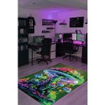 Homshtag Neon Mantar Çok Renkli Mantarlı Mutfak Halısı Neon Mantar Baskılı Özel Tasarım Halı
