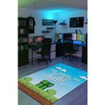Homshtag The Path Çok Renkli Oyuncu Halısı Mavi Renk Gamer Temalı Halı Super Mario Sever Hediye Halı