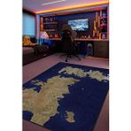 Homshtag Westeros,mavi Harita Desenli Modern,pamuklu Dokuma Tabanlı Yıkanabilir Renkli Game Of Thrones Film Sever Halısı Çok Renkli