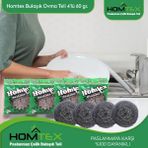 Homtex 60 gr Endüstriyel Bulaşık Ovma Teli 4 Lü Paket 4X60 gr - 149,99