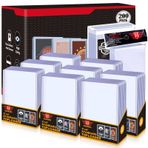 Homthy 200 ct Toploaders Kartlar Kollar Paketi Ticaret Kartları, 200 TopLoader ve 200 Şeffaf Yumuşak Penny Kart Kılıfı Beyzbol Kartları, Futbol Beşikleri, Spor Kartları, MTG, YUGIOH Kartları için uygundur
