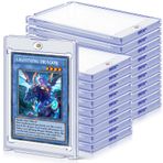 Homthy Ticaret Kartları için 20 ct Manyetik Kart Tutucuları, Standart Kartlar, MTG Kartları, YUGIOH Kartları, Spor Kartları, Beyzbol Kartları Üst Yükleyiciler için uygun 35 pt Kart Kılıfı