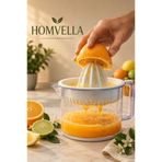 HOMVELLA 500 ml Kaydırmaz Tabanlı Narenciye Sıkacağı | Limon, Portakal ve Greyfurt Sıkacağı | BPA Free Ölçekli Sürahi