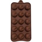 Homvira🍫 15’li Yarım Küre Silikon Çikolata Kalıbı | Dolgulu & Pralin Çikolata Kalıbı | Esnek Yapışmaz | -40°c / +230°C Isıya Dayanıklı - Acı Kahverengi