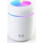 Homvira💧 Rgb Işıklı H2O Mini Nemlendirici – Sessiz Ultrasonik Buhar Makinesi, USB Şarjlı, Gece Lambalı Aroma Difüzör (Beyaz / Siyah) - renk