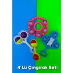 Hon 4 Lü Bebek Çıngırak Seti(ERKEK ÇOCUK)