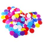 HONBAY Golf ve Beyzbol için 100 ADET Plastik Yuvarlak Golf Topu Pozisyon İşaretleyicileri (24 mm, Rastgele Renk)