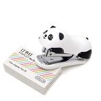 Honbay Taşınabilir Mini Şirin Panda Masaüstü Zımba Seti, 1000 Adet No.10 Zımba ile Ofis Okul Ev veya Seyahat Kullanımı için