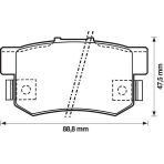 Honda 43022SV4G22 Civic 1996-2015 1.6 1.4 1.3 1.8 Arka Fren Balatası