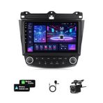 Honda Accord 2003-2008 için Android 11 9 inç Autoradio Stereo Bluetooth, GPS Navigasyon, 4G, WiFi, SWC, Aksesuarlar ile Dokunmatik Ekran Araç Radyosu (Renk: Y4 8 Çekirdekli)
