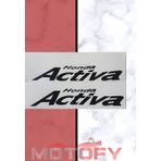 Honda Activa 100 Yan Kapak Sticker Etiket Seti Gri