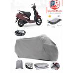 Honda Activa 125 Branda Gri Arka Çanta Uyumlu(Topcase) Motosiket Brandası Motor Örtüsü Çadır Su Geçirmez Motosiklet Kılıfı Motor Brandası,lastikli,taşıma Torbalı