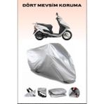 Honda Activa S Uyumlu Motorsiklet Branda, Motor Örtüsü - Gri, Arka Çanta ve Kilit Uyumsuz