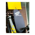 Honda Activa Uyumlu Koltuk Kılıfı Gri Logolu Kalite Kumaş Hediyeli Paket (SCUBA DALGIÇ KUMAŞ)
