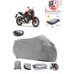Honda Cbr 650 R Branda Gri Arka Çanta Uyumlu(Topcase) Motosiket Brandası Motor Örtüsü Çadır Su Geçirmez Motosiklet Kılıfı Motor Brandası,lastikli,taşıma Torbalı