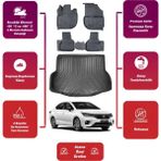 Honda City 2021 Model Bagaj Havuzu+4d Araca Özel Havuzlu Paspas Takımıı Maxii - Siyah