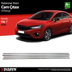 Honda City Krom Cam Çıtası 4 Prç. 2020 Üzeri
