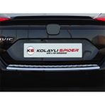Honda Civic 10 Arka Tampon Eşiği Krom 2016 ve Sonrası