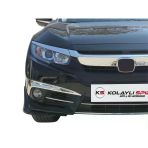 Honda Civic 10 İcin On Tampon Alti 2 Parca Fiber 2016 Ve Sonrasi