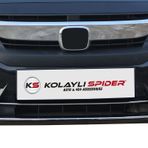 Honda Civic 10 Ön Tampon Çıtası 2 Prç Krom 2016 Ve Sonrası