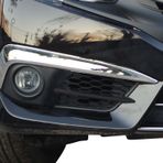 Honda Civic 10 Sis Farı Kaşı 2 Prç Krom 2016 Ve Sonrası