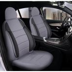 Honda Civic 1995-2025 Uyumlu Cover G Model Özel Tasarım Oto Koltuk Kılıfı Seti - Gri - Siyah