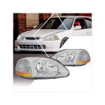 Honda Civic 1996.1998 Makyajsız Uyumlu Krom Usdm Far